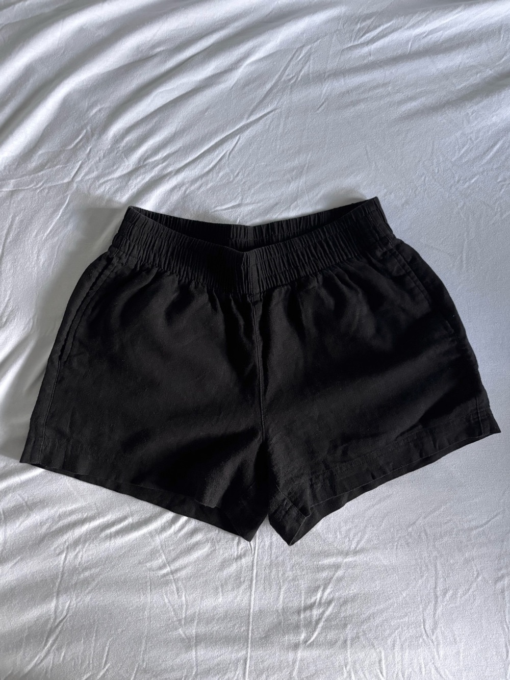 Linen Blend Shorts Women